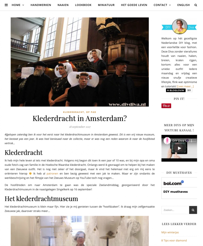 pers klederdrachtmuseum diydiva.nl sept 2017